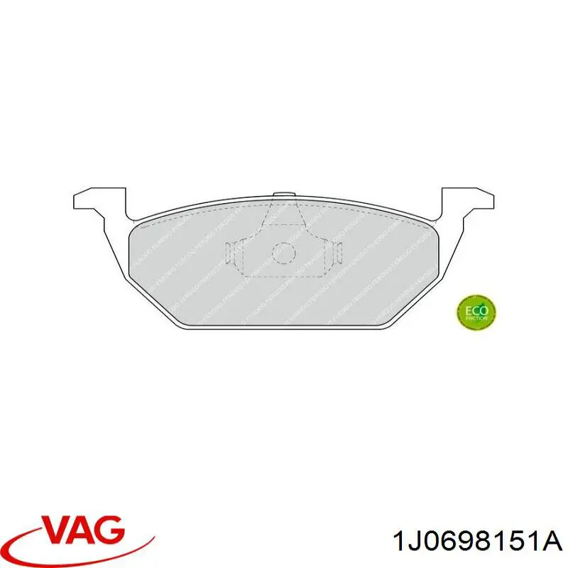 Pastillas de freno delanteras Seat Ibiza 5 KJ1, KJG