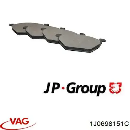 Pastillas de freno delanteras Seat Ibiza 5 KJ1, KJG