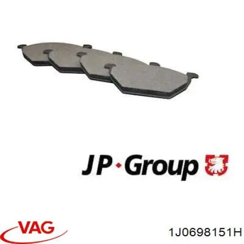 Pastillas de freno delanteras Seat Ibiza 5 KJ1, KJG