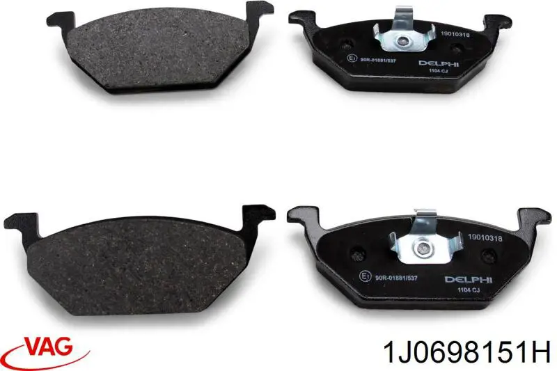 Pastillas de freno delanteras Seat Ibiza 5 KJ1, KJG