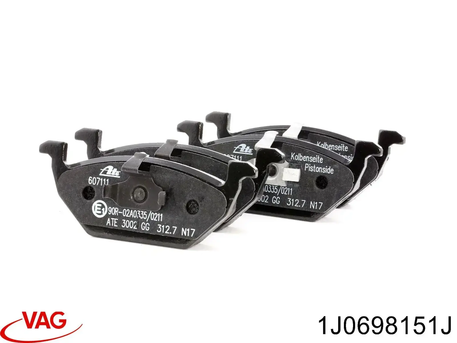 Pastillas de freno delanteras Seat Ibiza 5 KJ1, KJG