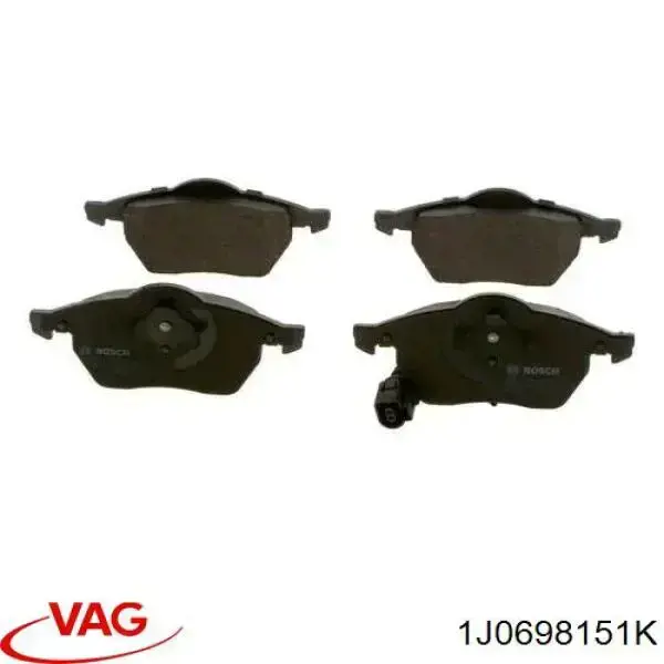 Comprar 1J0698151K VAG Pastillas delanteras de freno