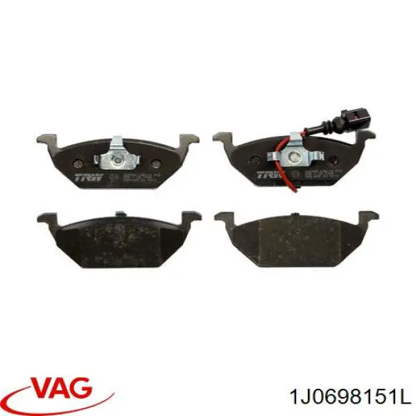 Pastillas freno delanteras VAG 1J0698151L precio, desde 33,31 EUR