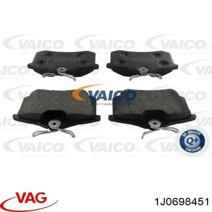 Pastillas de freno traseras 1J0698451 VAG