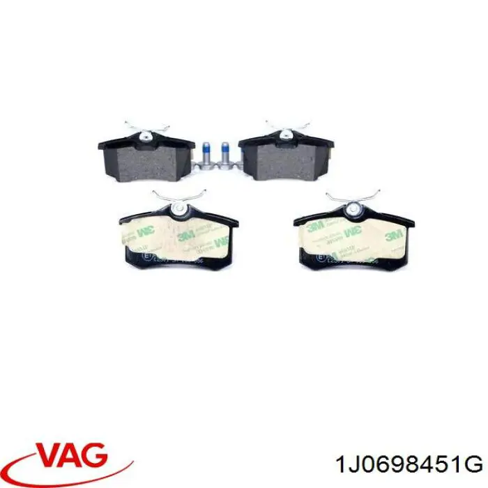 Pastillas traseras VAG 1J0698451G