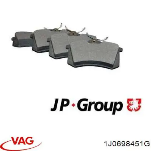 Pastillas traseras de freno VAG 1J0698451G precio, desde 16,32 EUR