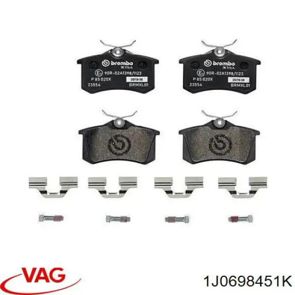 Pastillas de freno traseras Seat Leon 1 1M1