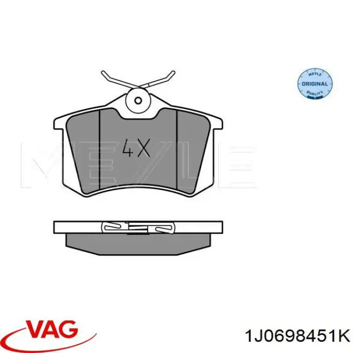 Pastillas de freno traseras Seat Leon 1 1M1