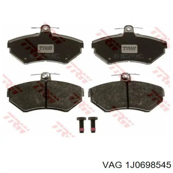 Juego de montaje, zapatas de freno traseras VAG 1J0698545