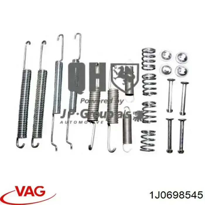 Comprar 1J0698545 VAG Kit de montaje de zapatas de freno traseras