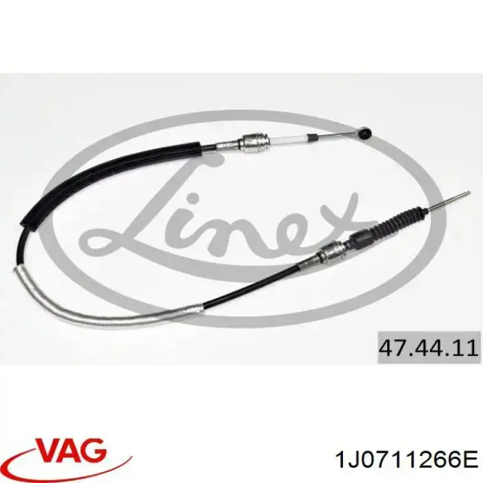 1J0711266E VAG cable de accionamiento, caja de cambios, selectora