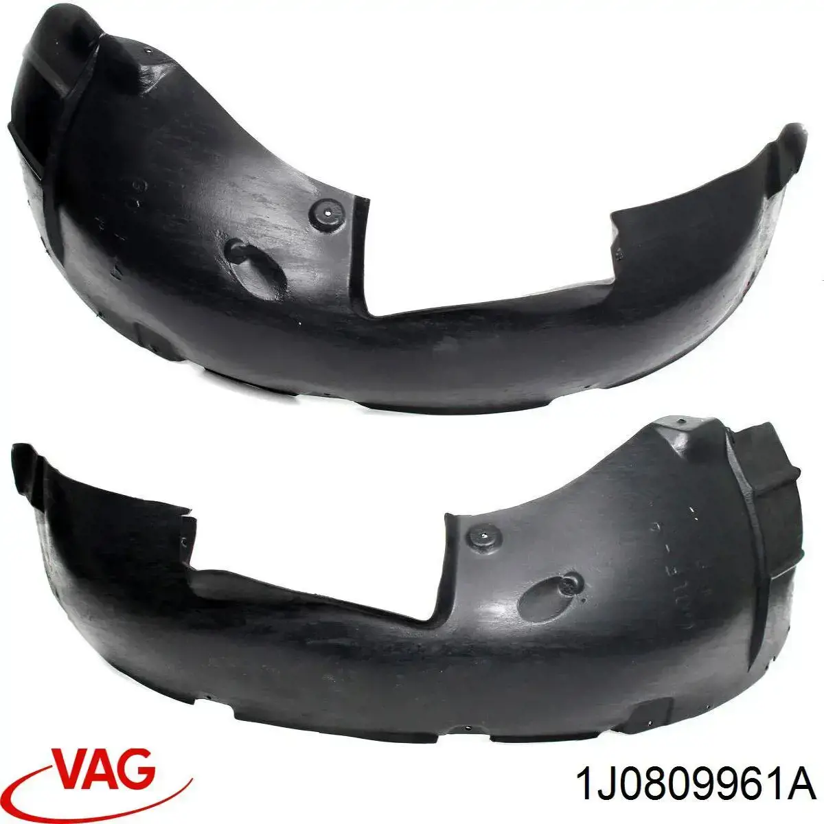 Comprar 1J0809961A VAG Guardalodos interior izquierdo, guardafango delantero