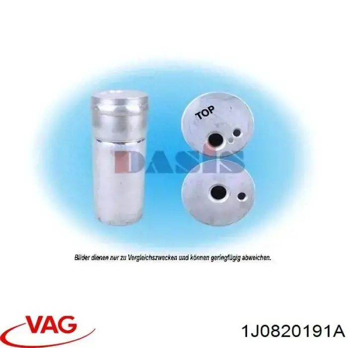 1J0820191A VAG receptor-secador del aire acondicionado