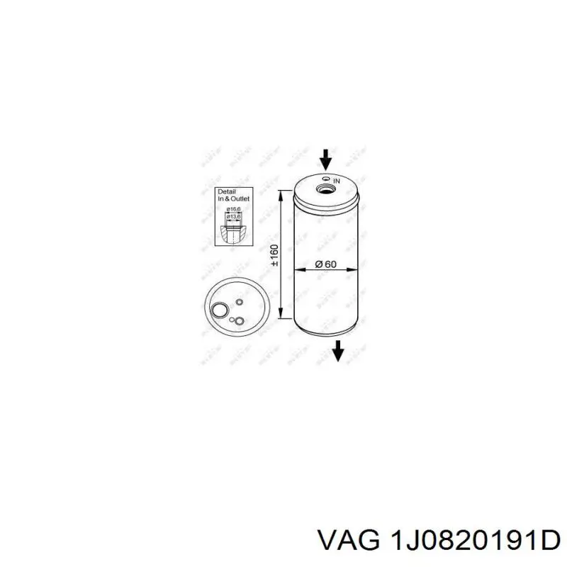 Filtro deshidratador 1J0820191D VAG