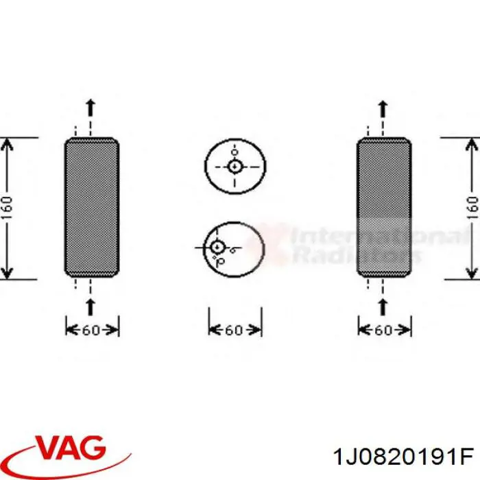 Comprar 1J0820191F VAG Filtro secador de aire acondicionado