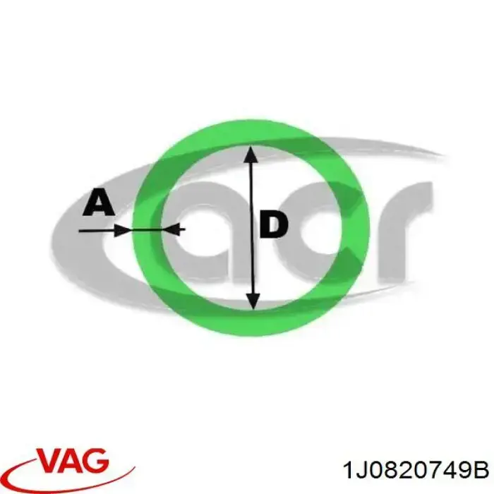 1J0820749B VAG anillo de sellado de tubería de aire acondicionado