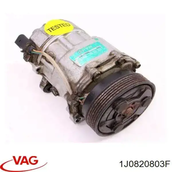 Compresor de aire acondicionado 1J0820803F VAG