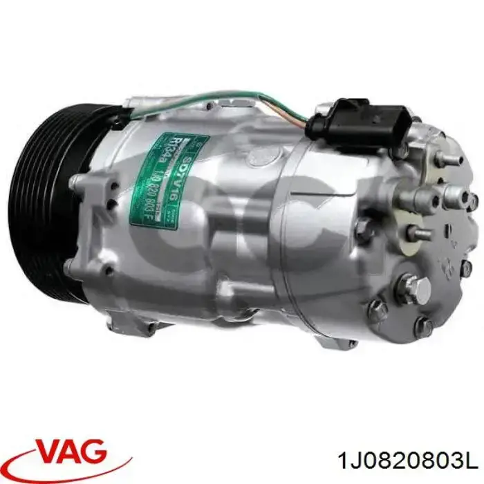 Compresor de aire acondicionado 1J0820803L VAG