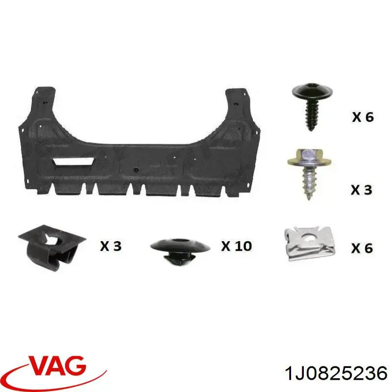 1J0825236D VAG protección motor /empotramiento