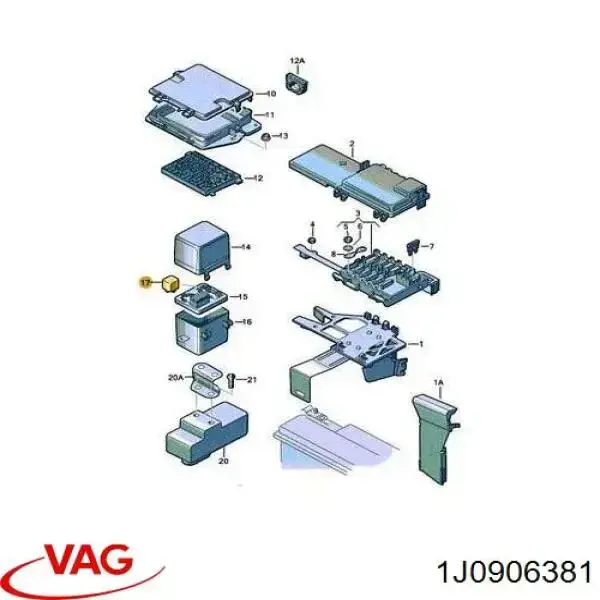 1J0906381 VAG Relé de bomba eléctrica de combustible