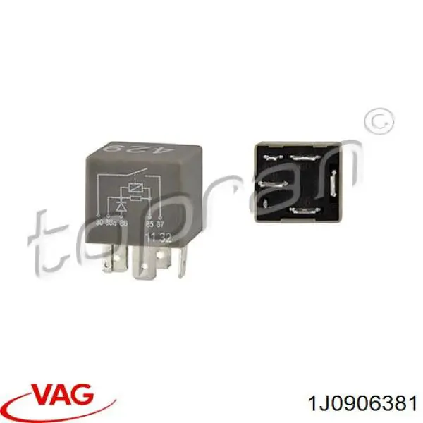 Relé de bomba eléctrica de combustible 1J0906381 VAG