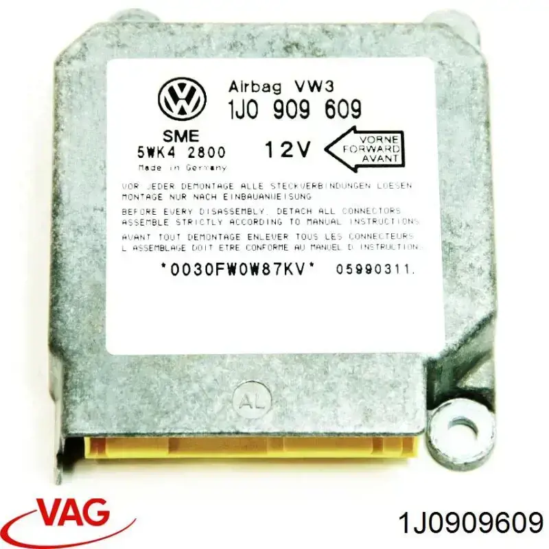 1J0909609 VAG Módulo de control de airbag