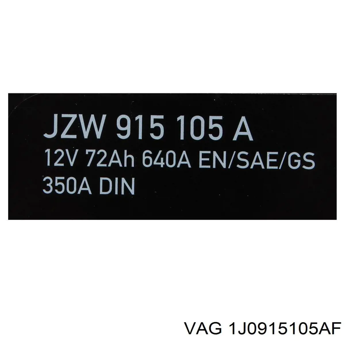 Comprar 1J0915105AF VAG Batería de coche
