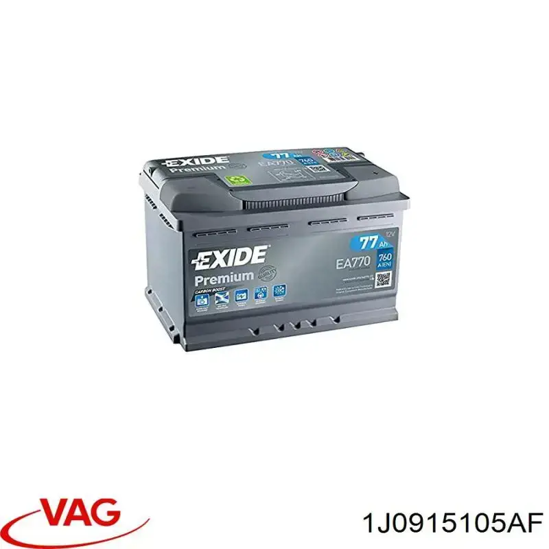 Batería de arranque VAG 1J0915105AF precio, desde 100,93 EUR