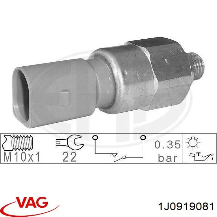 1J0919081 VAG Sensor de la bomba de dirección asistida