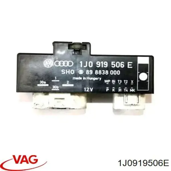 1J0919506E VAG control de velocidad de el ventilador de enfriamiento (unidad de control)