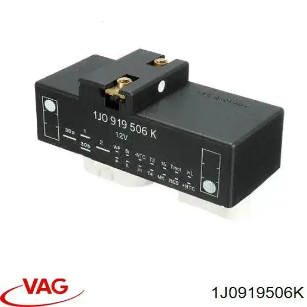 Regulador de velocidad del ventilador de refrigeración (unidad de control) 1J0919506K VAG