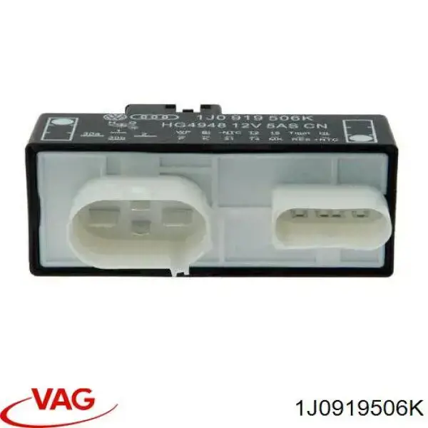 1J0919506K VAG Regulador de velocidad del ventilador de refrigeración (unidad de control)