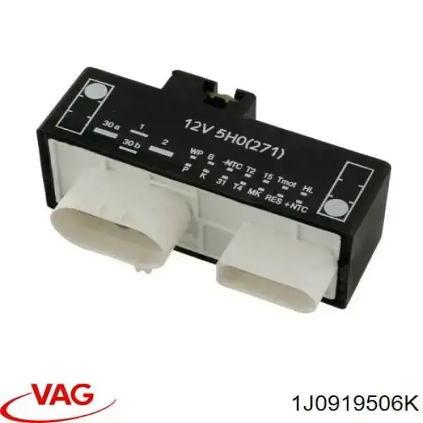 Regulador de velocidad del ventilador de refrigeración (unidad de control) 1J0919506K VAG