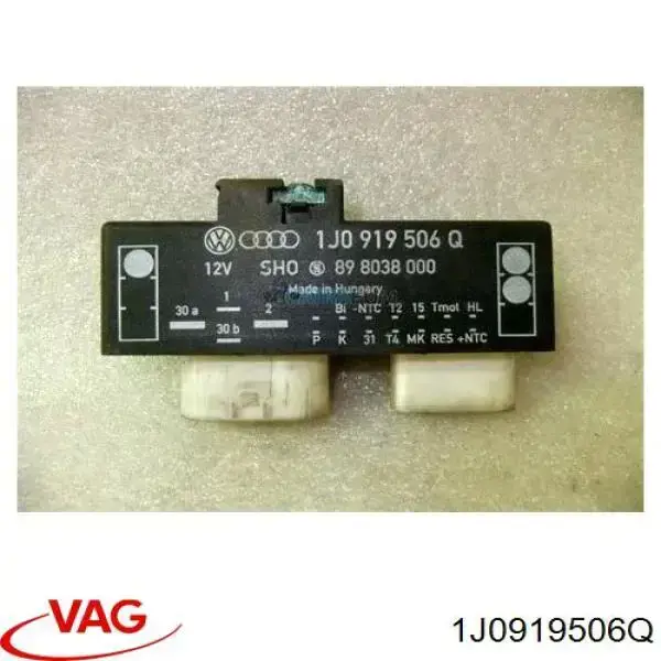 1J0919506Q VAG control de velocidad de el ventilador de enfriamiento (unidad de control)