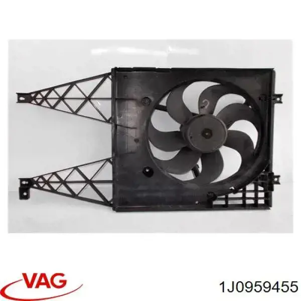 1J0959455 VAG ventilador (rodete +motor refrigeración del motor con electromotor completo)