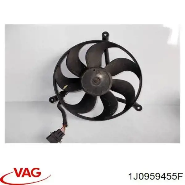 1J0959455F VAG ventilador (rodete +motor refrigeración del motor con electromotor completo)