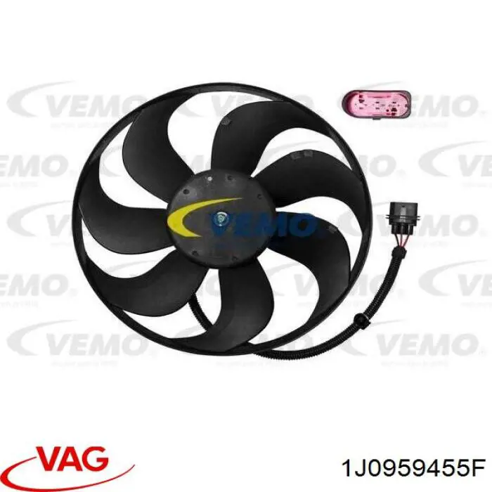 Ventilador del motor 1J0959455F VAG
