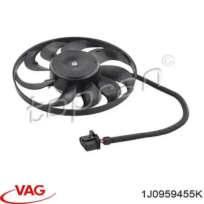 Ventilador del motor 1J0959455K VAG