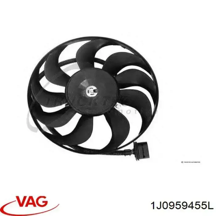 Ventilador del motor 1J0959455L VAG