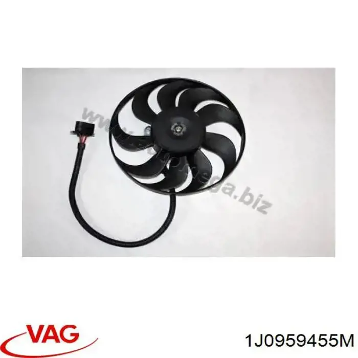 Ventilador de refrigeración completo derecho (motor y hélice) VAG 1J0959455M precio, desde 74,08 EUR