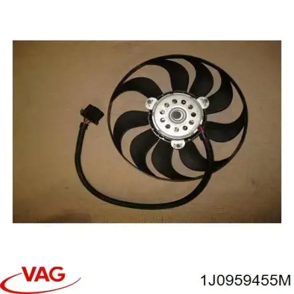 1J0959455M VAG ventilador (rodete +motor refrigeración del motor con electromotor derecho)