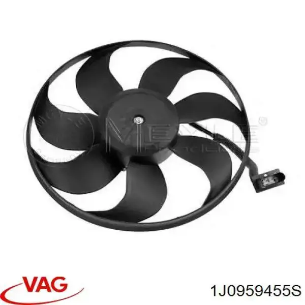 Ventilador del radiador 1J0959455S VAG