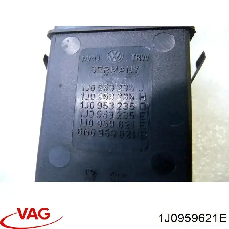 Botón de encendido de la calefacción de la luneta trasera 1J0959621E VAG