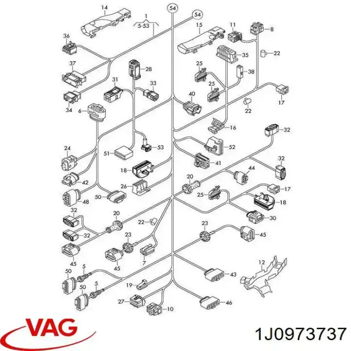 Conector del faro VAG 1J0973737
