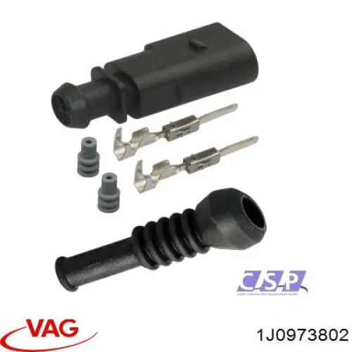 Conector del sensor de desgaste de pastillas de freno 1J0973802 VAG