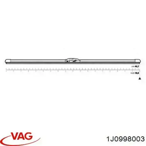 Comprar 1J0998003 VAG Juego de escobillas de luna delantera, 2 piezas