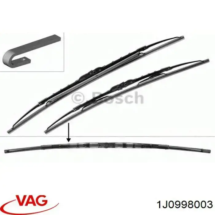 Escobillas delanteras VAG 1J0998003 precio, desde 19,23 EUR