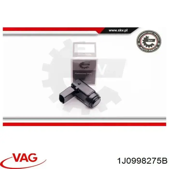 Sensor de estacionamiento delantero/trasero central 1J0998275B VAG