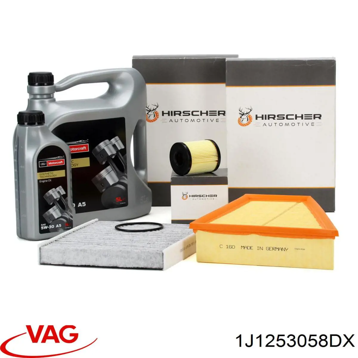 Comprar 1J1253058DX VAG Tubo de admisión del silenciador de escape delantero