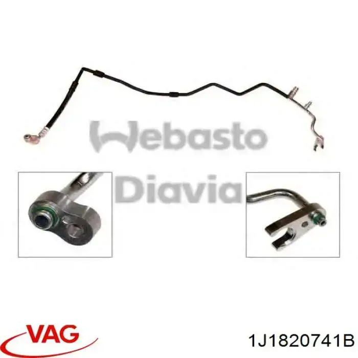 Manguera de aire acondicionado, del deshumidificador al evaporador VAG 1J1820741B precio, desde 43,71 EUR